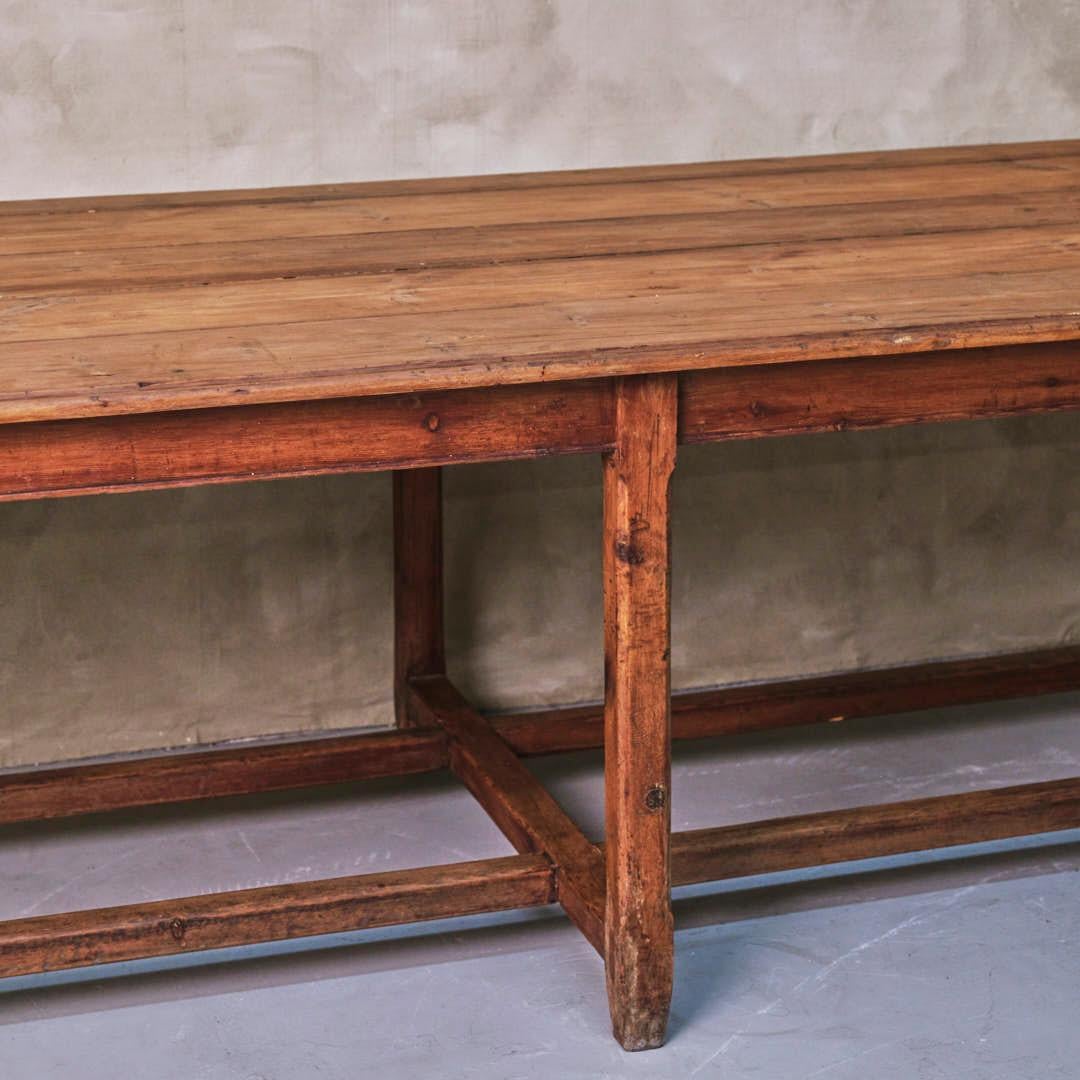 19th Century Spanish Wood Farm Table For Sale 4