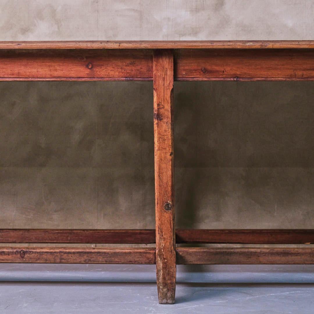 19th Century Spanish Wood Farm Table For Sale 5