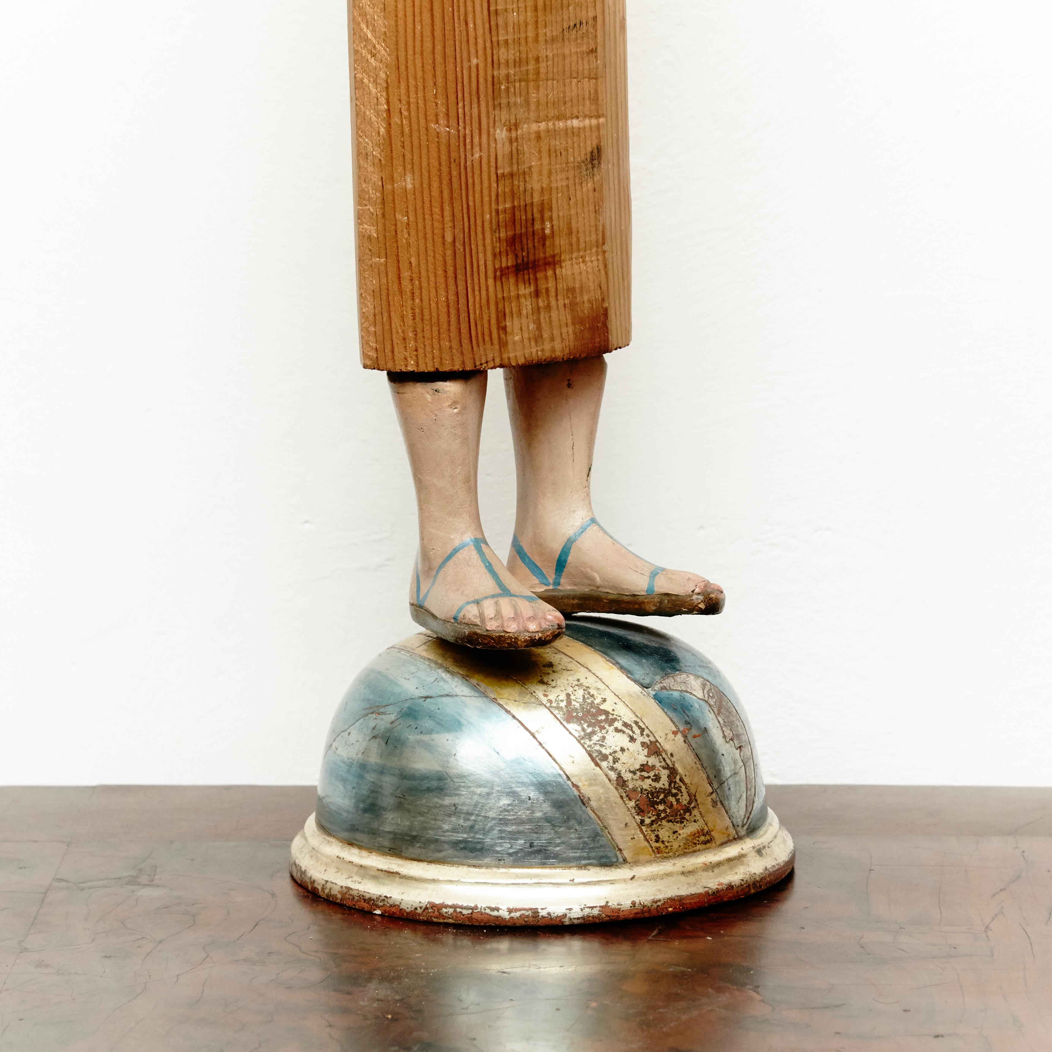 19th Century Spanish Wood Sculpture In Good Condition In Barcelona, Barcelona