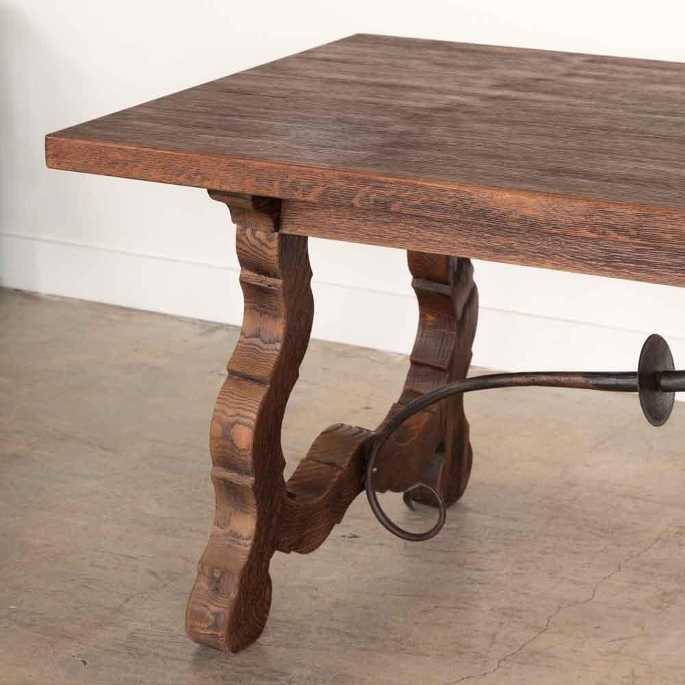 Table à tréteaux espagnol du 19ème siècle en vente 5