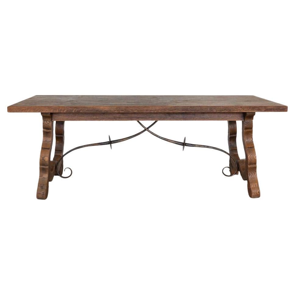 19th Century Spanish Wood Trestle Table