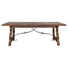 19th Century Spanish Wood Trestle Table