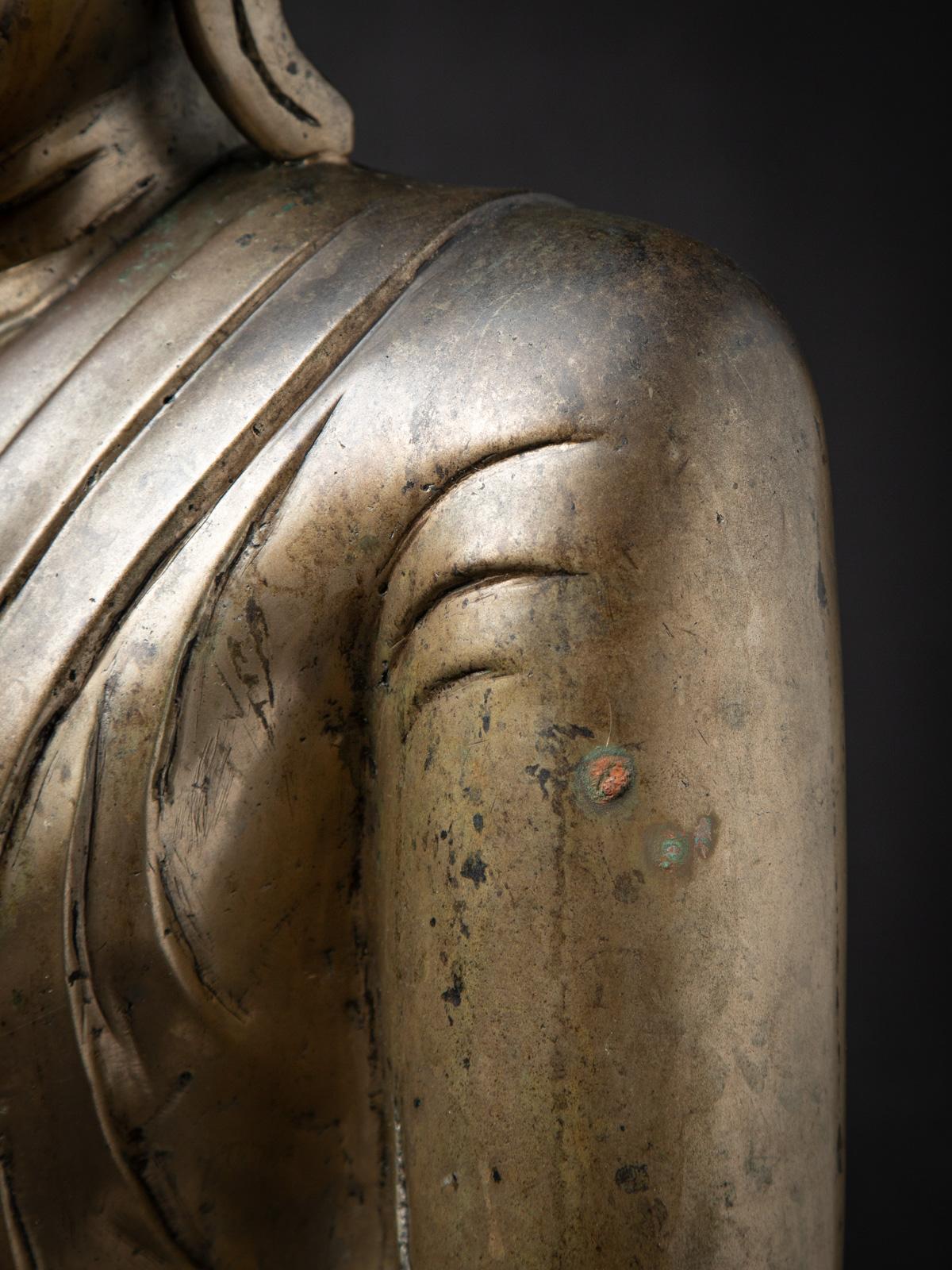 19th century Special antique bronze Mandalay Buddha statue from Burma 5