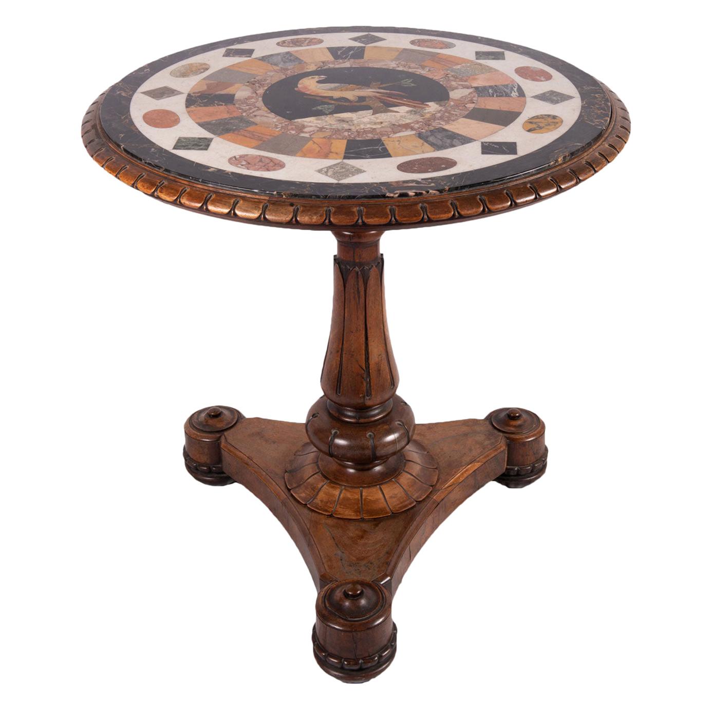 19th Century Specimen Mable Top Table, by J. Darmanin and Sons For Sale