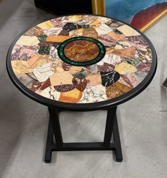19th Century Specimen Marble Table Top with Custom Base