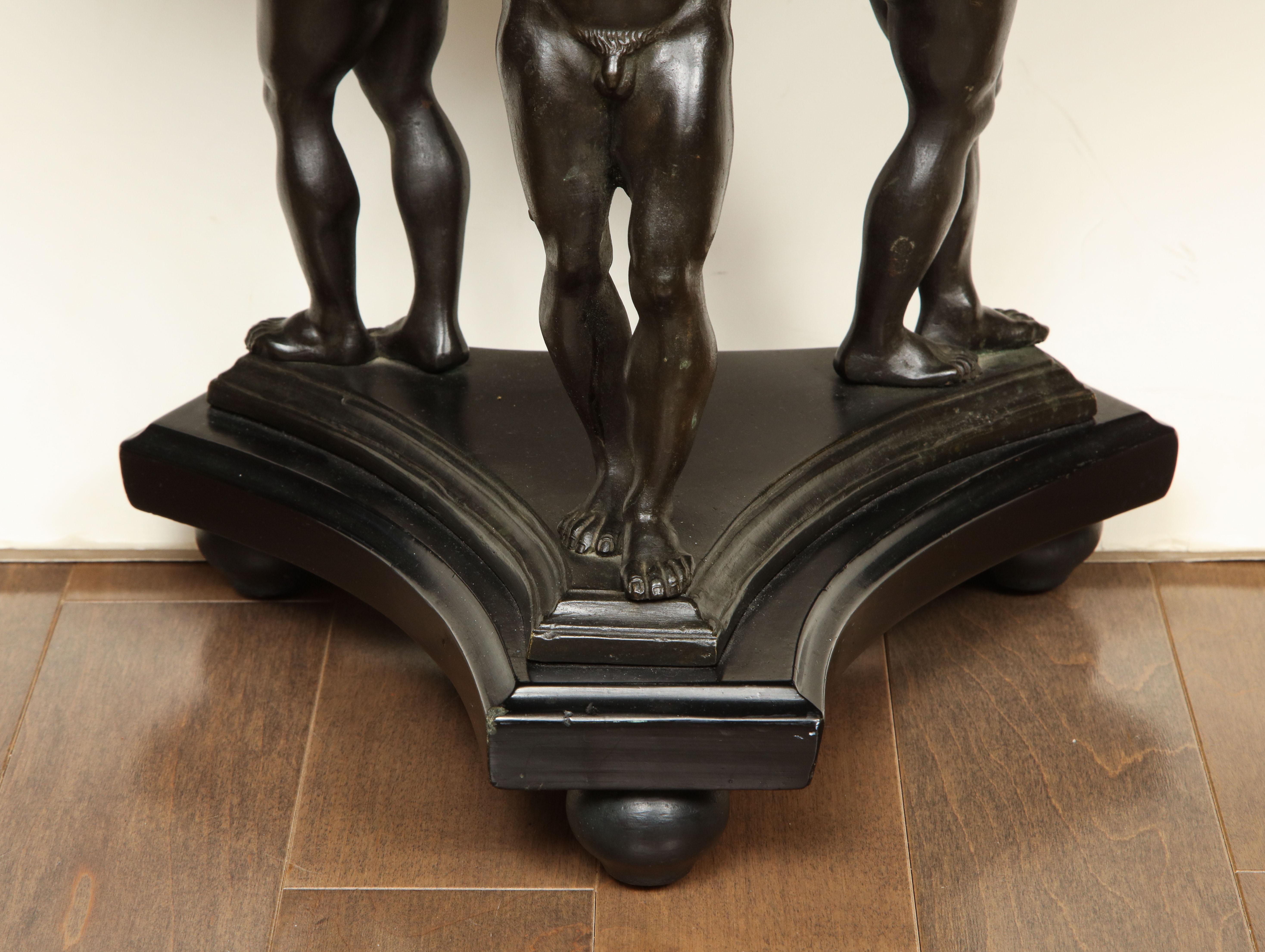 19th Century Specimen Marble Top with a Bronze Base of a Later Date For Sale 4