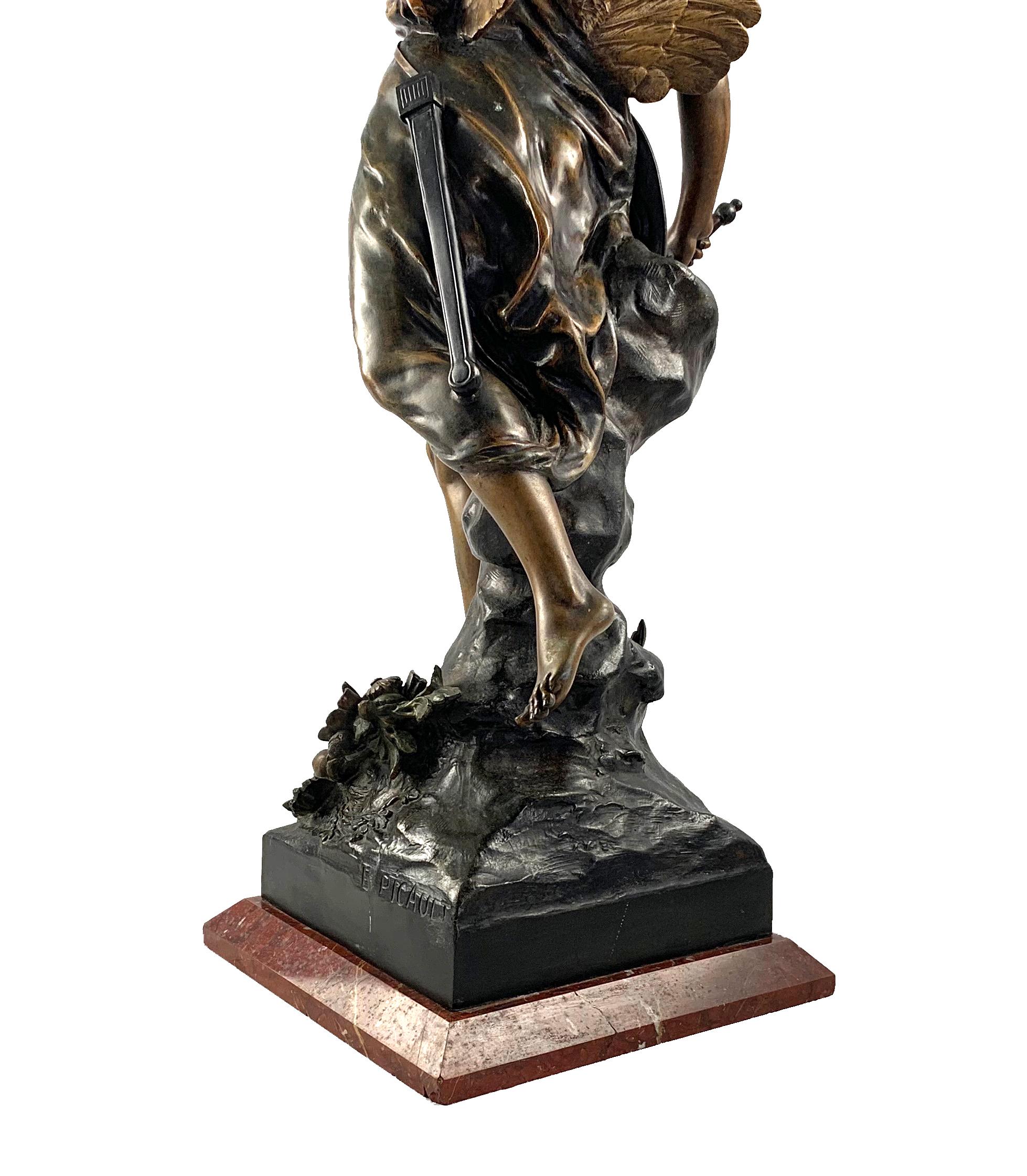 19th Century French Spelter Statue of Victory, Circa 1900, inscribed La Victoire 3
