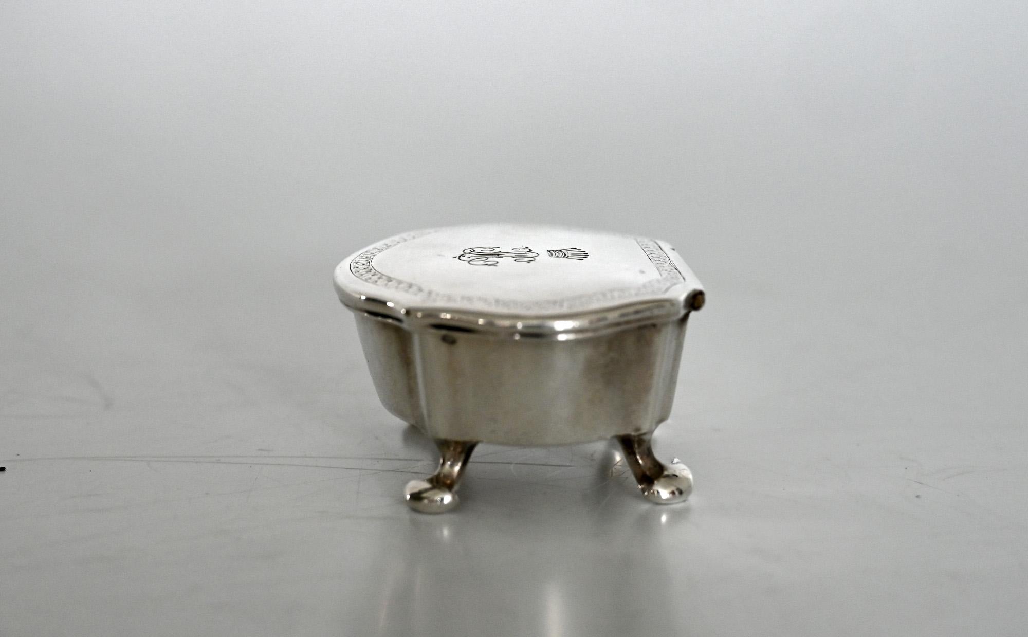 Hungarian 19th Century Spice Jars Small Silver Box Count´s Crown, 1853, 13 Lot, Mm For Sale