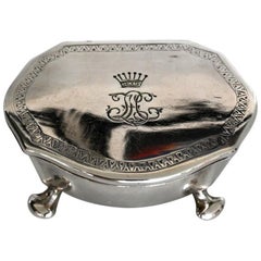 19th Century Spice Jars Small Silver Box Count´s Crown, 1853, 13 Lot, Mm