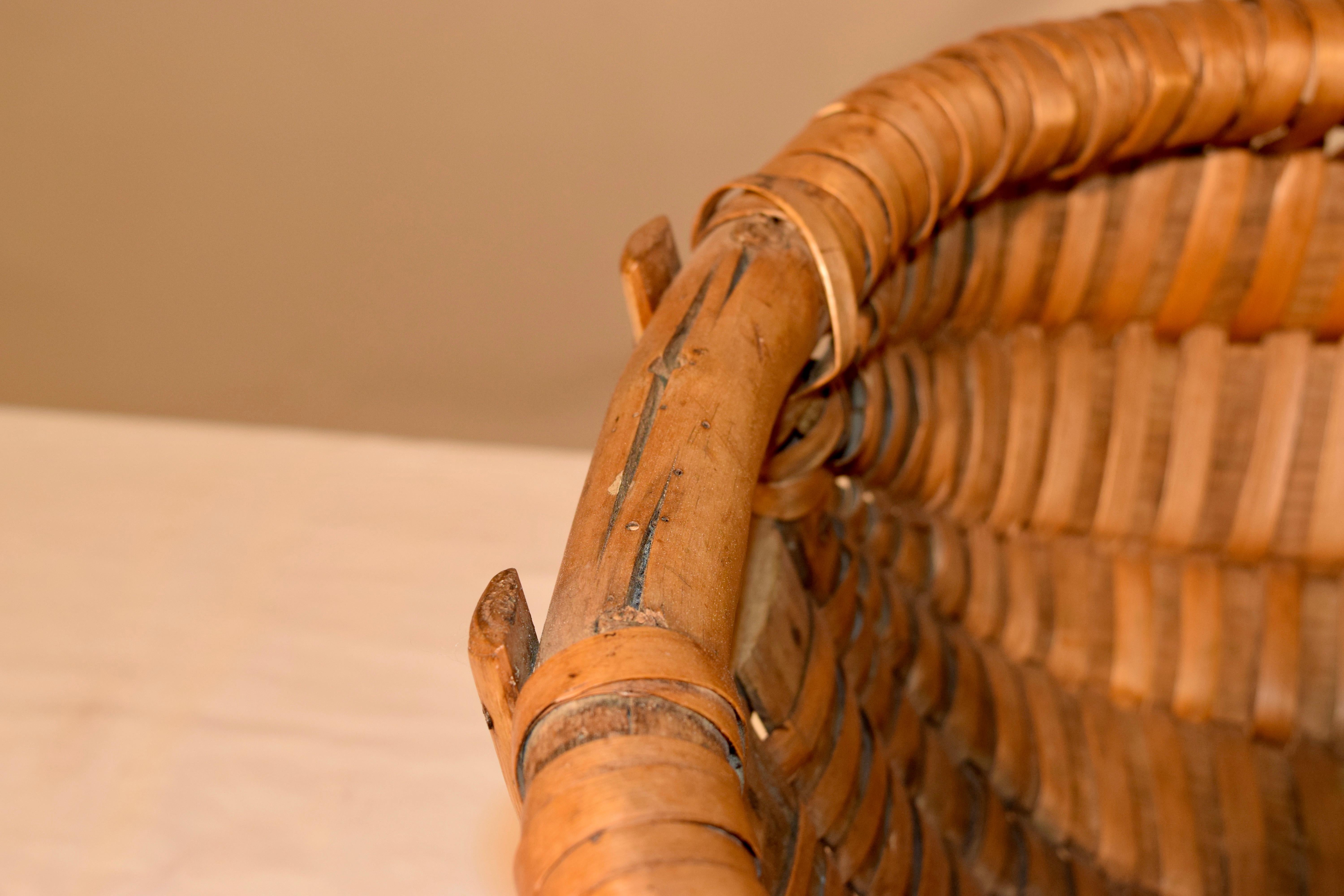 19th Century Split Oak Basket For Sale 5