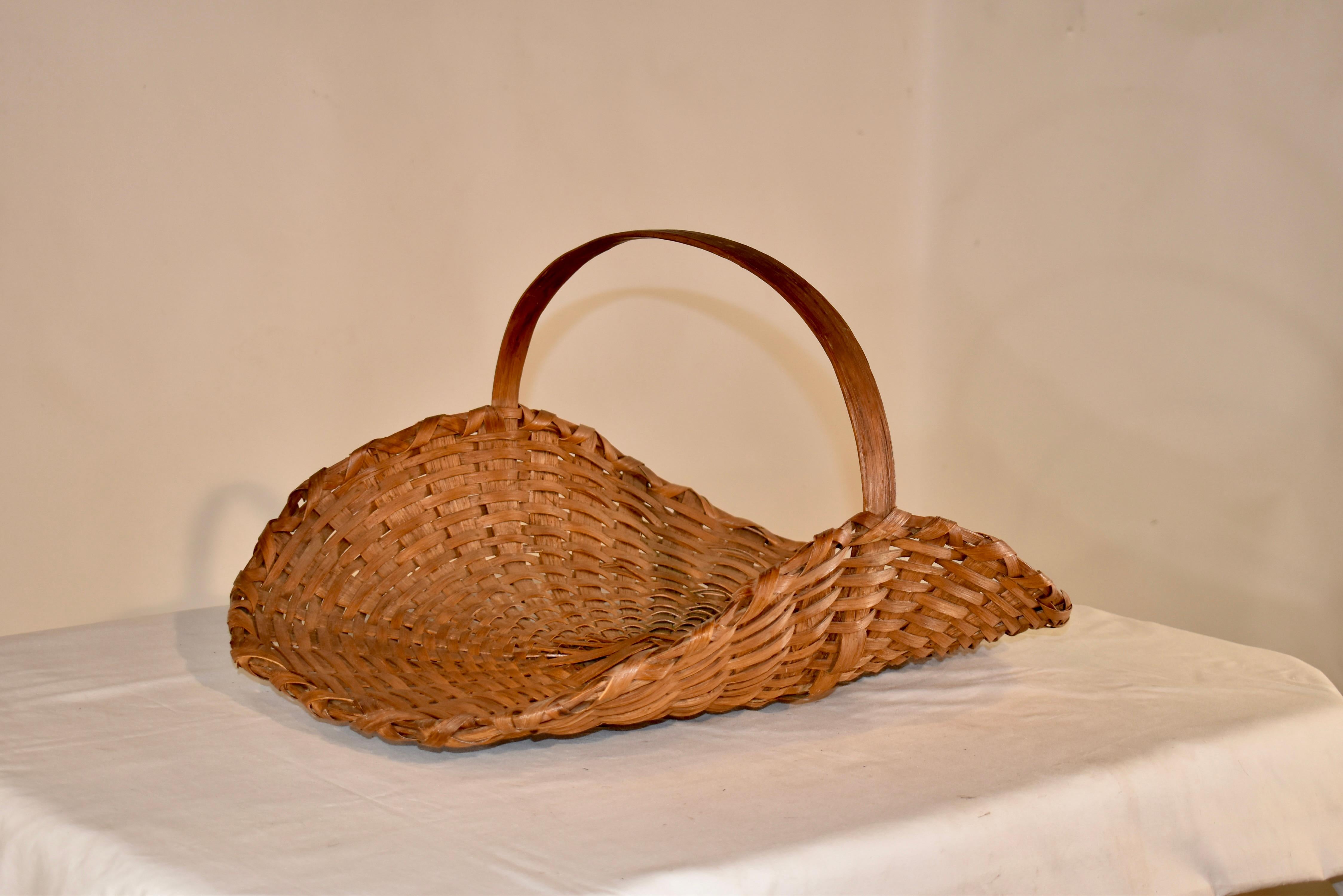 flat gathering basket