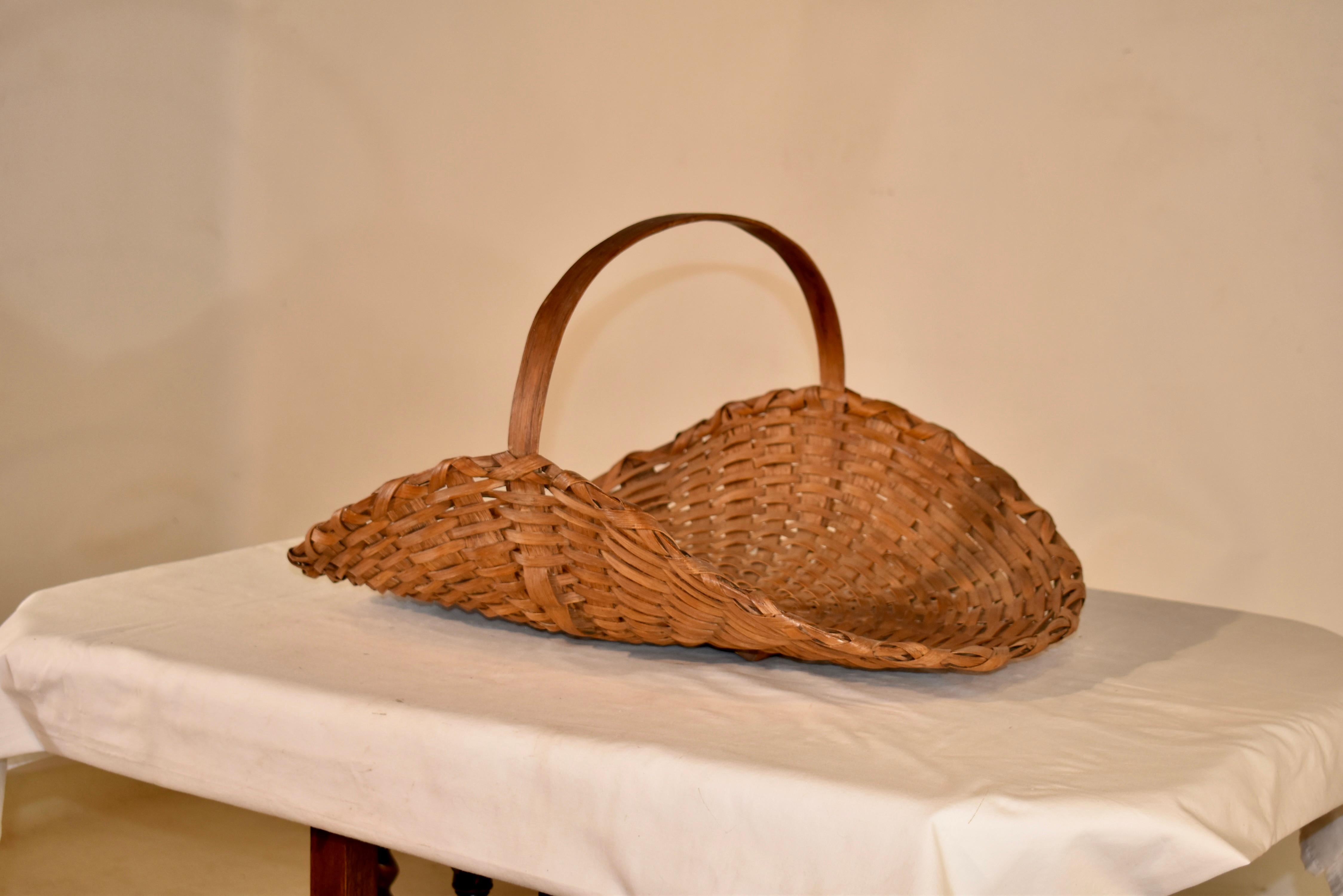 flat flower gathering basket