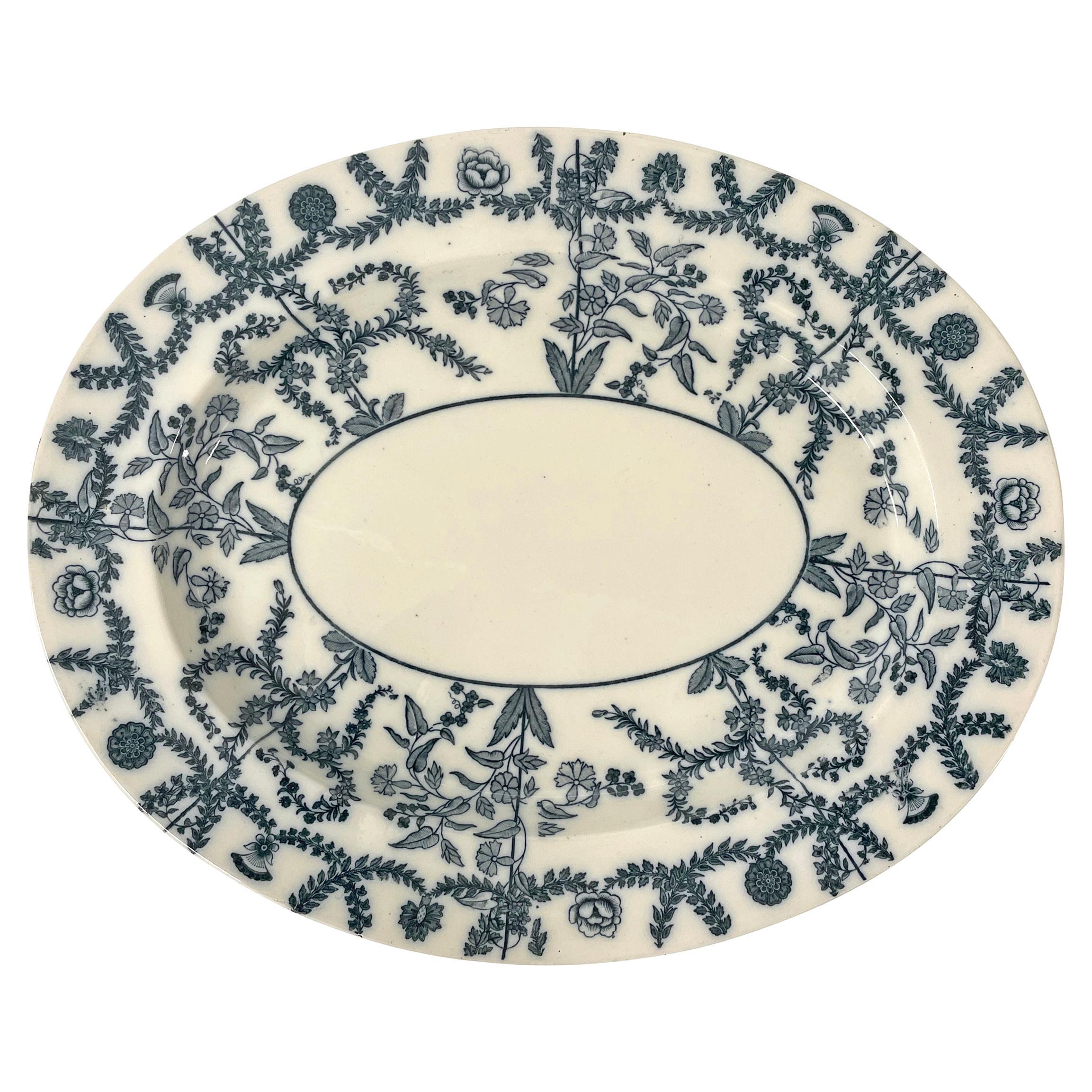 19th Century Spode Blue and White Platter