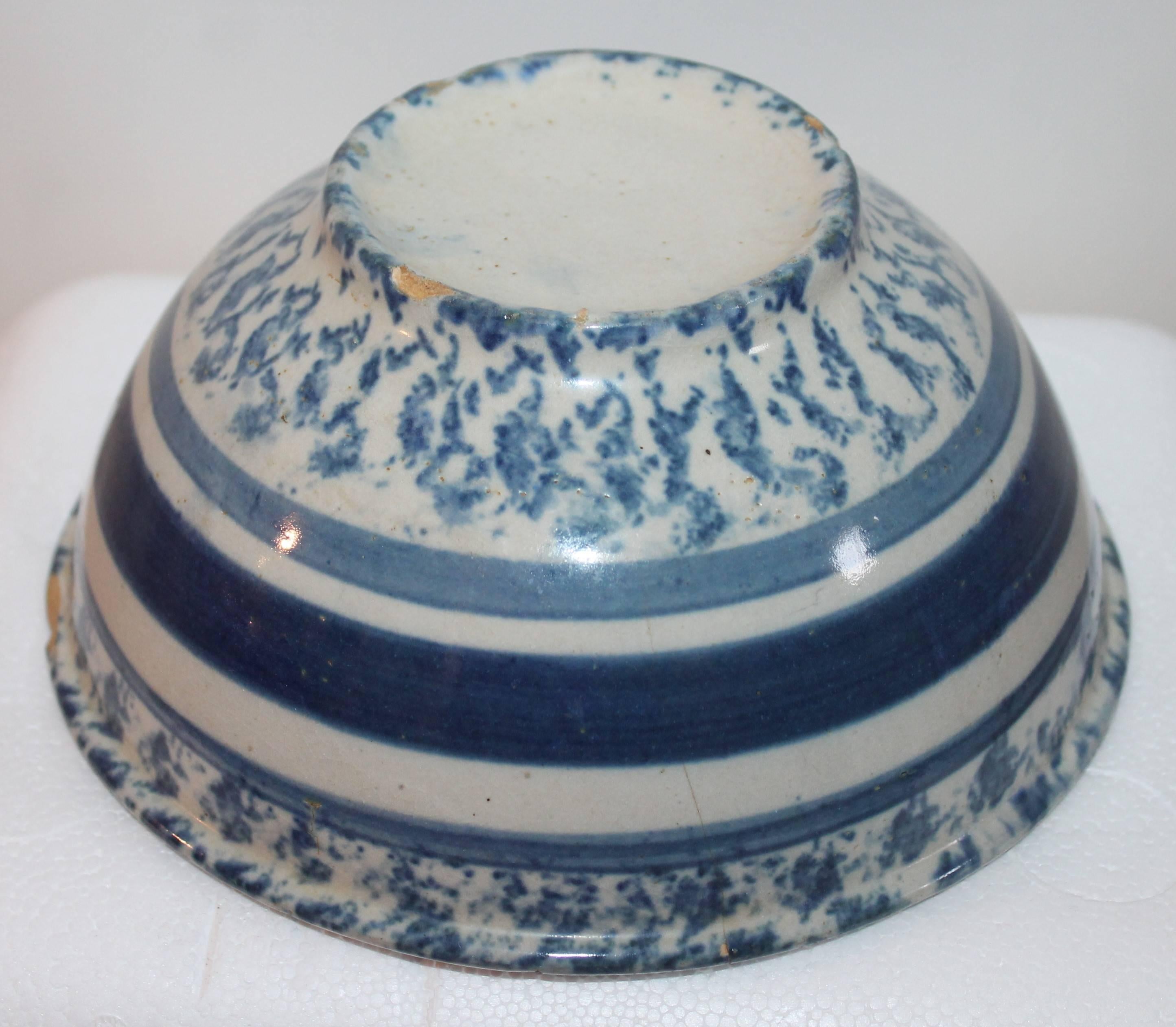 19th Century Spong Ware Bowl In Good Condition For Sale In Los Angeles, CA