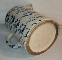 19thc Sponge Ware Pitcher