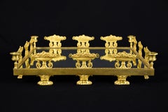 19th Century Square Gilt Bronze Empire Centerpiece