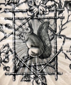 19th Century Squirrel Plate signed R.S. & Co.