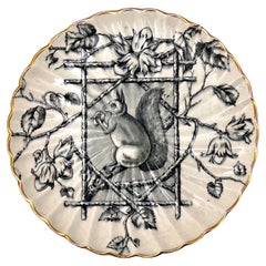 19th Century Squirrel Plate signed R.S. & Co.