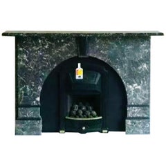 Vintage 19th Century St Annes Marble Arched Fireplace Surround