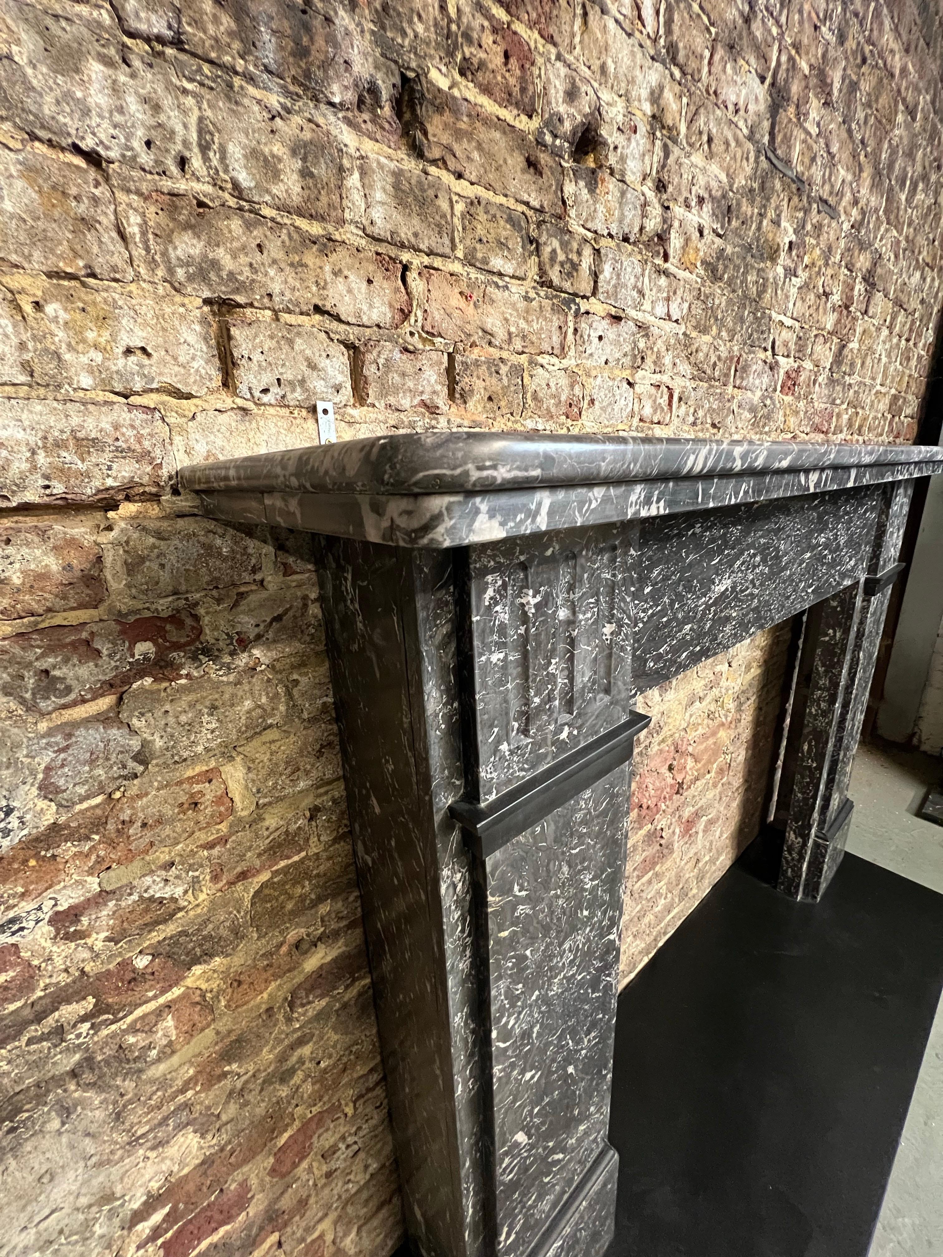 British 19th Century St. Annes Marble Fireplace Mantelpiece For Sale