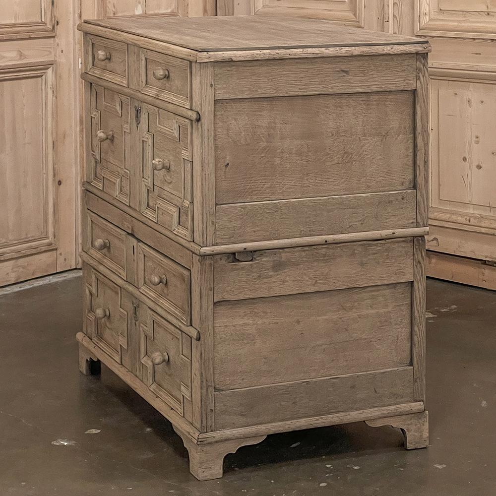 19th Century Stacked Jacobean Chest of Drawers, Cabinet 11