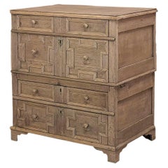 19th Century Stacked Jacobean Chest of Drawers, Cabinet