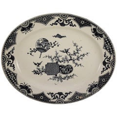19th Century Staffordshire Aesthetic Movement Transferware Platter, ‘Formosa’