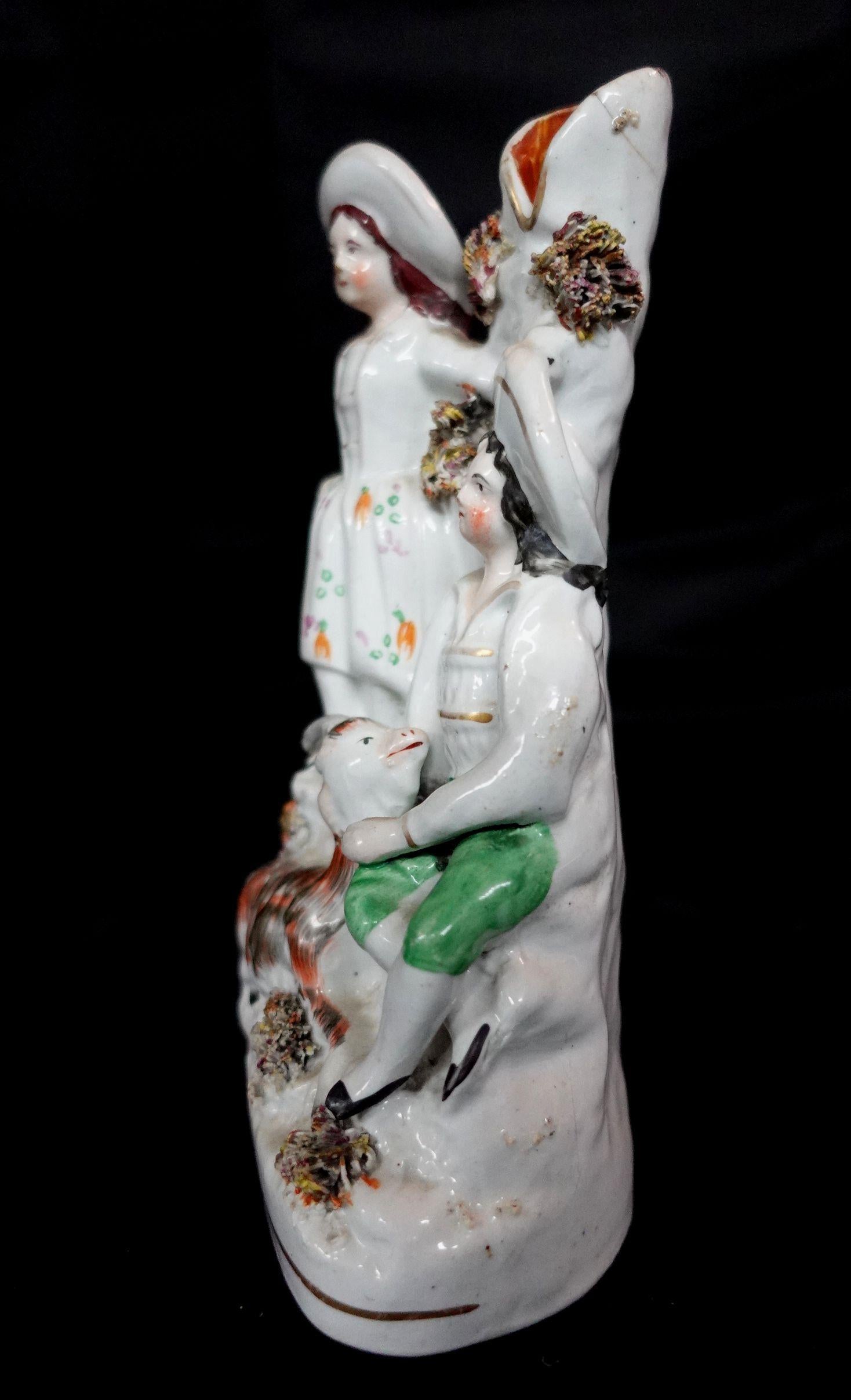 19th Century Staffordshire Figure #4 For Sale 1
