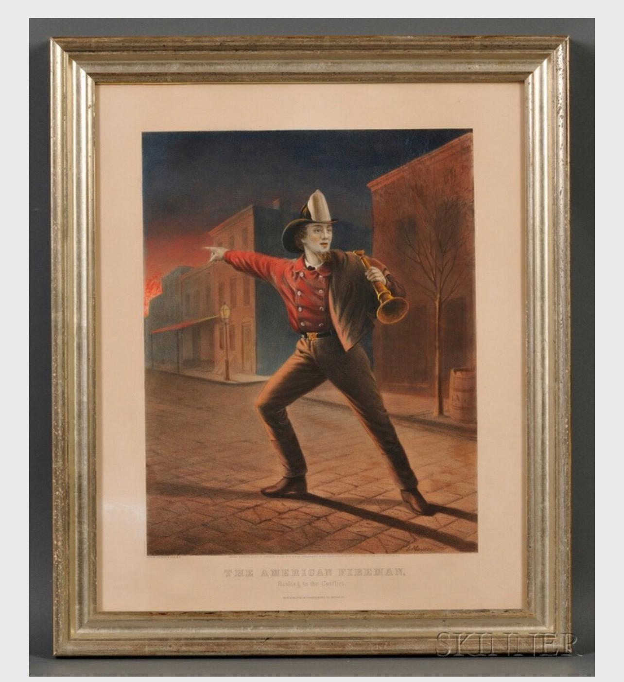 Figure du 19e siècle du Staffordshire représentant un « pompier américain » en vente 2