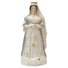 19th Century Staffordshire Figure of Queen Victoria of England