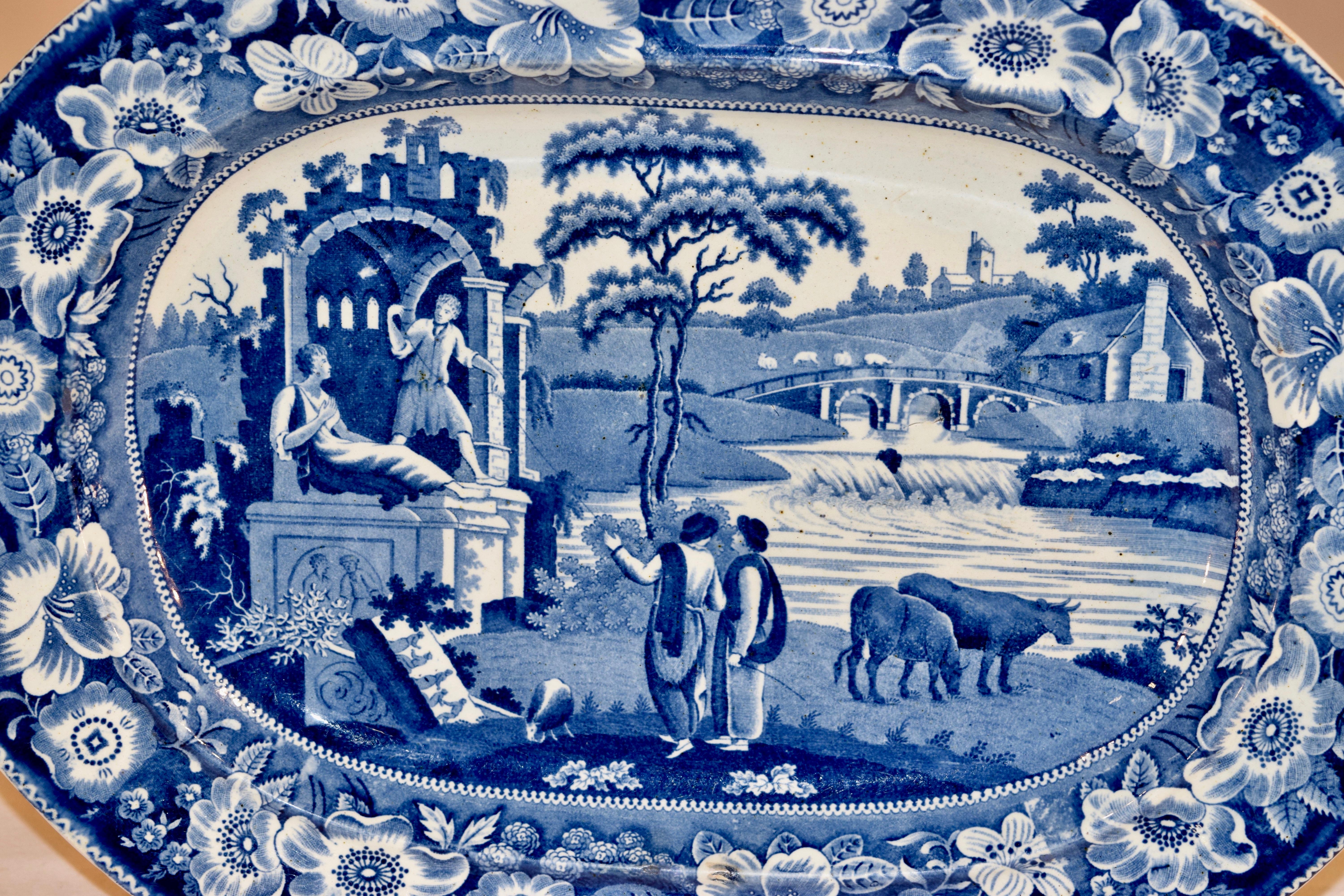 19th century platter in the 