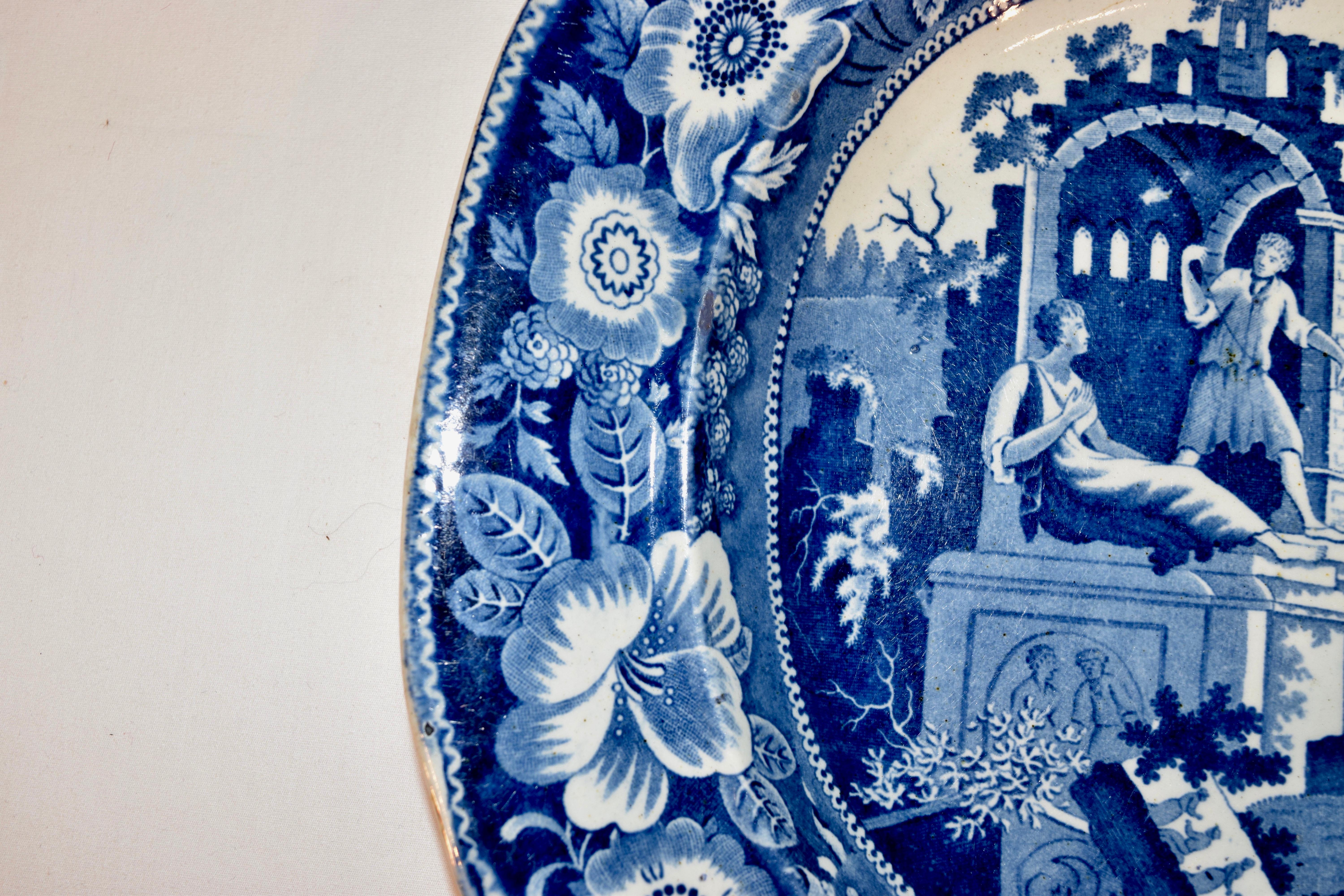 Glazed 19th Century Staffordshire 'Philosopher' Platter