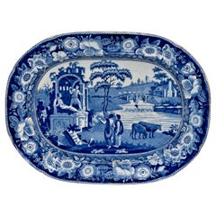 Antique 19th Century Staffordshire 'Philosopher' Platter
