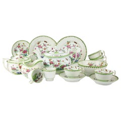 19th Century Staffordshire Porcelain Chinoiserie Tea Set