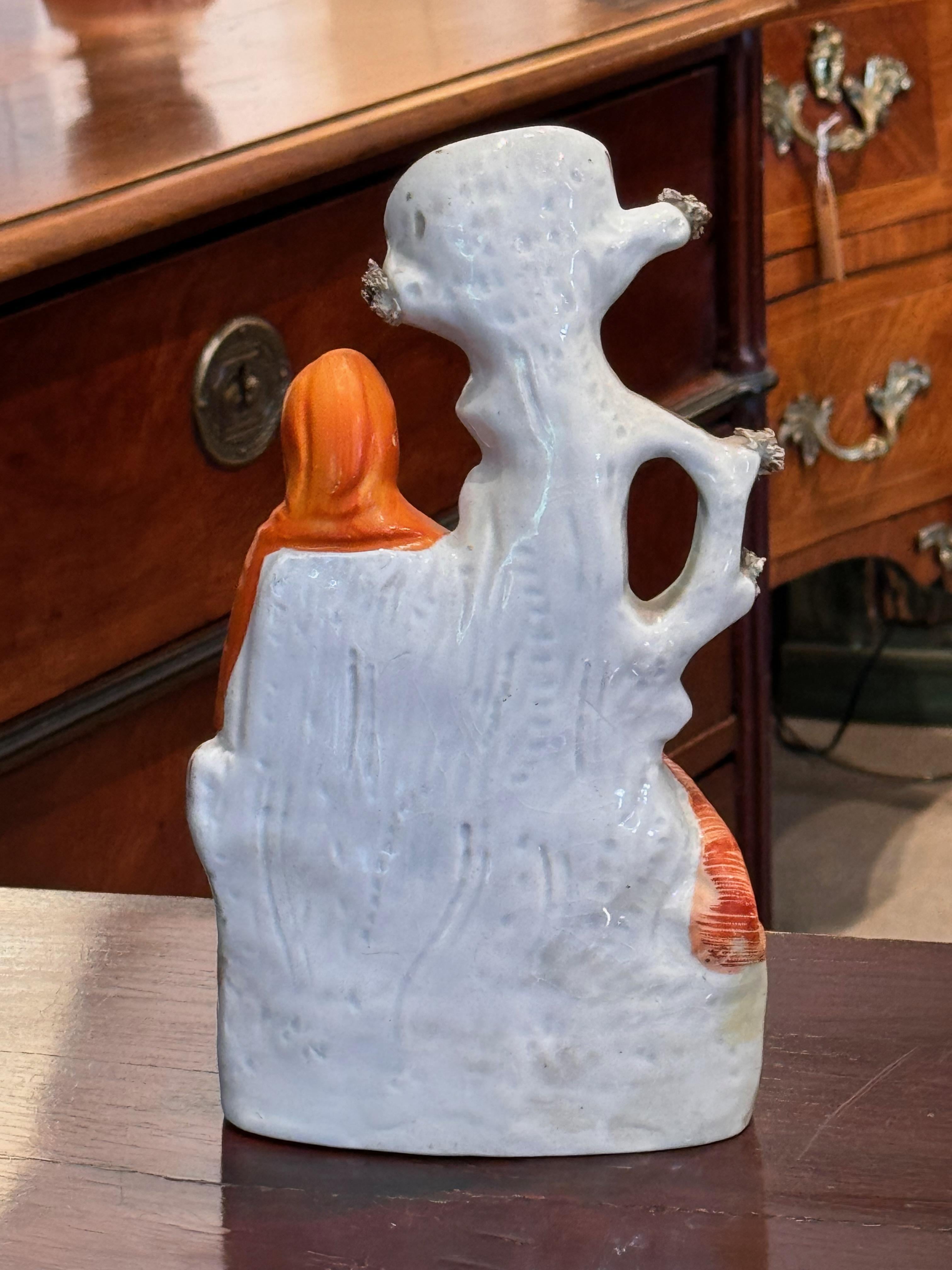 Ceramic 19th Century Staffordshire Spill Vase For Sale