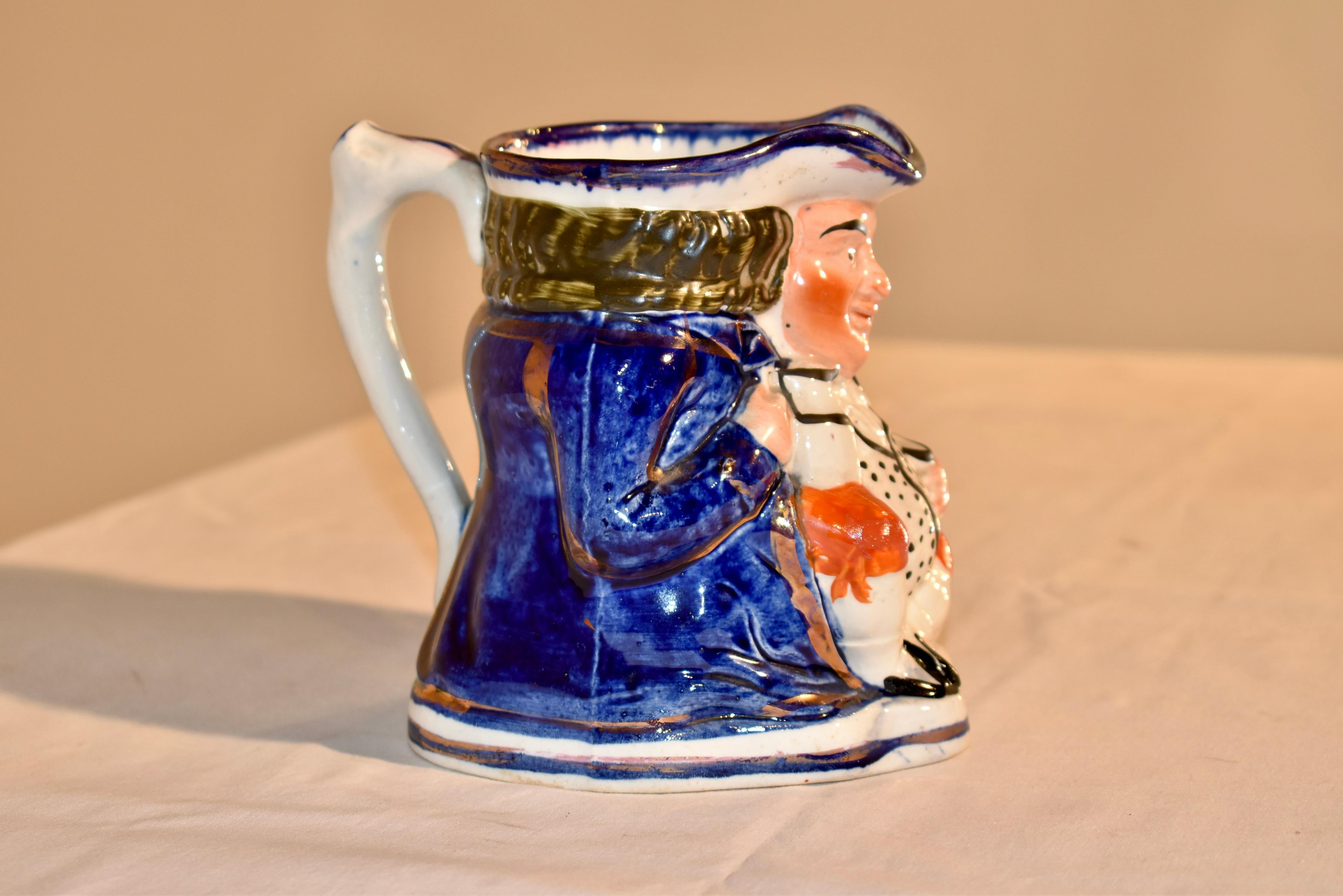 Victorian 19th Century Staffordshire Toby Jug For Sale