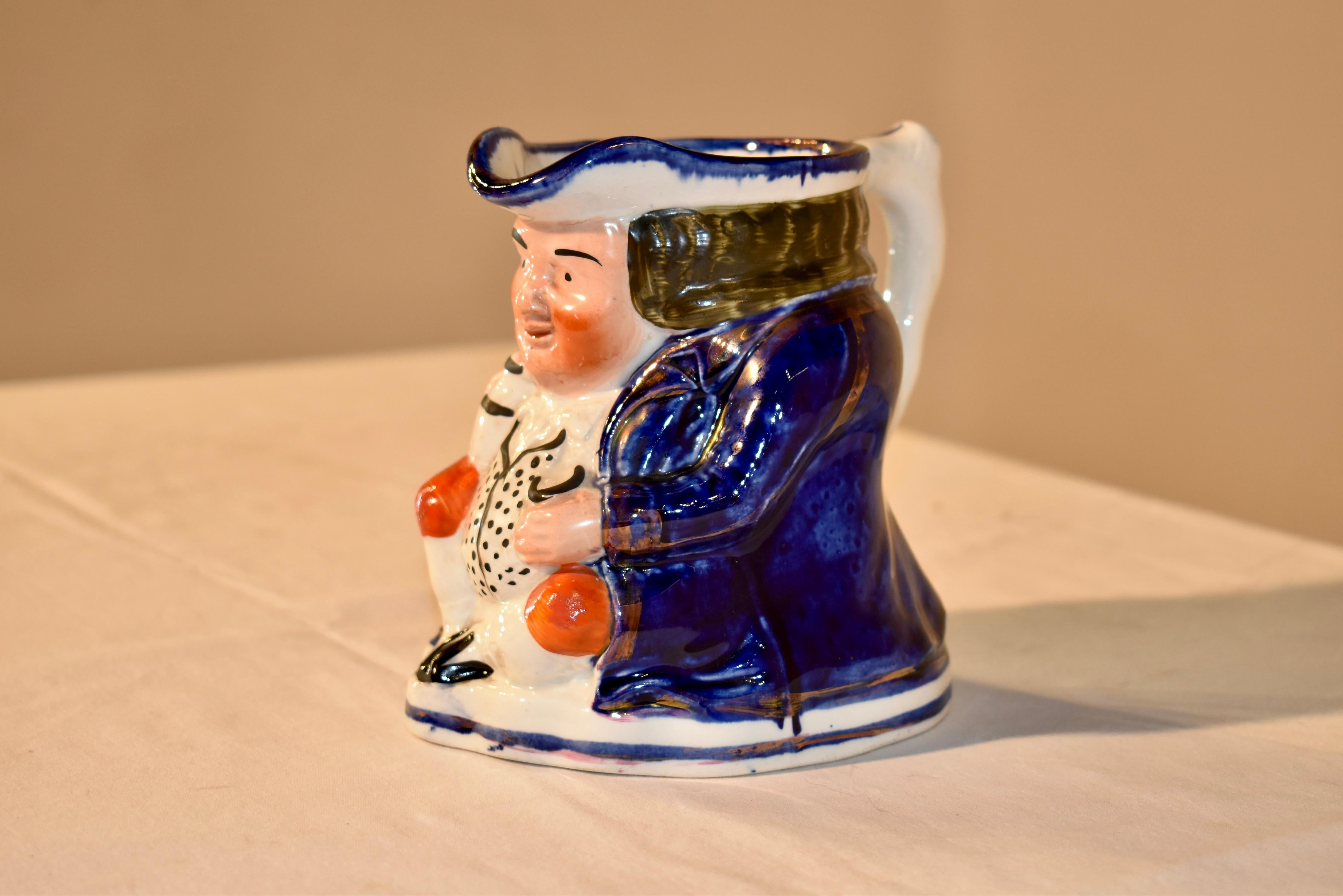 English 19th Century Staffordshire Toby Jug For Sale