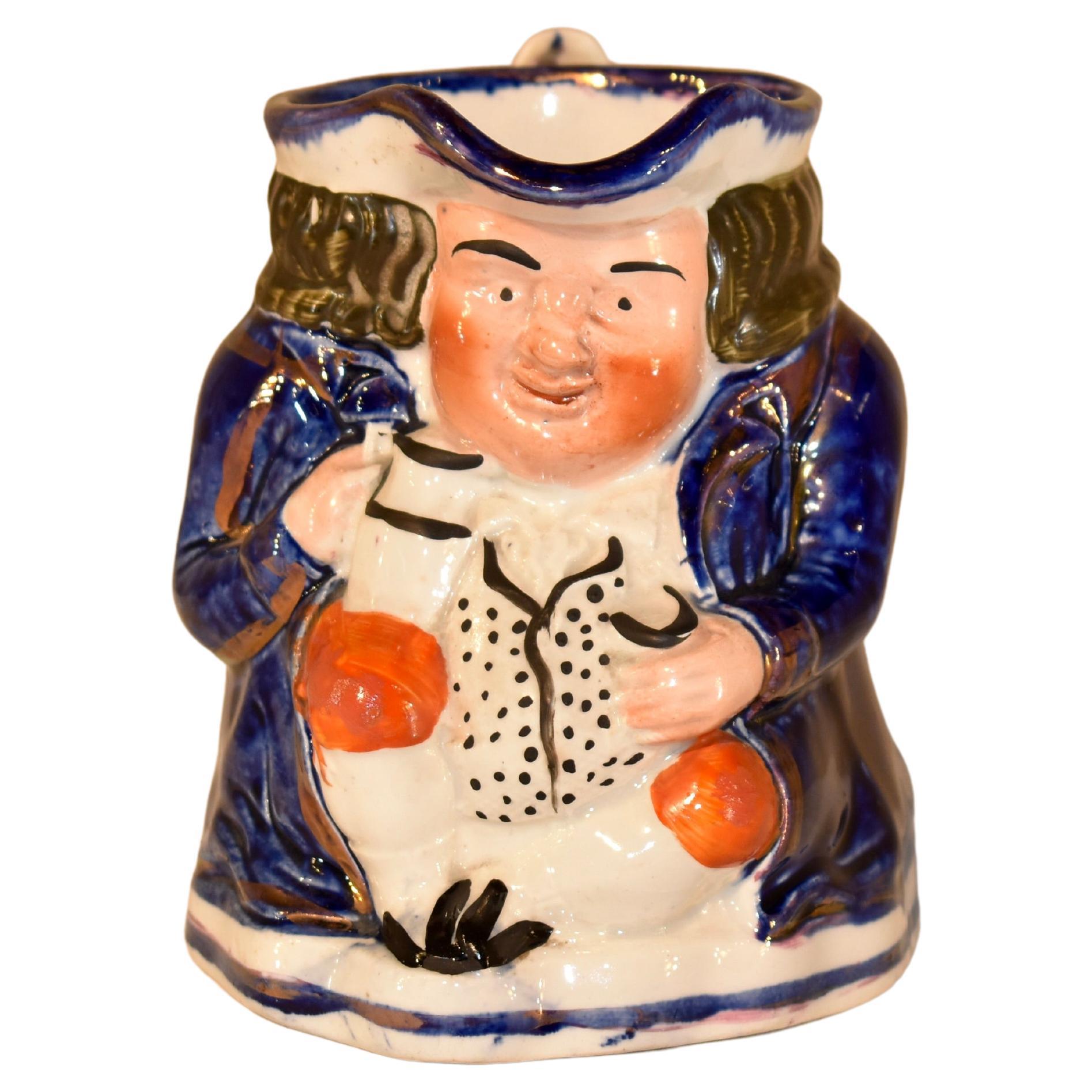 19th Century Staffordshire Toby Jug For Sale