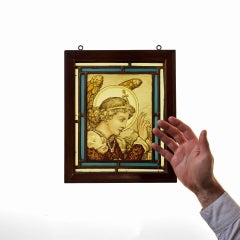 Vidriera del siglo XIX Representación de un ángel
