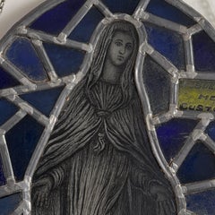 19th Century Stained Glass – Virgin Mary – “Posuerunt Me Custodem” v