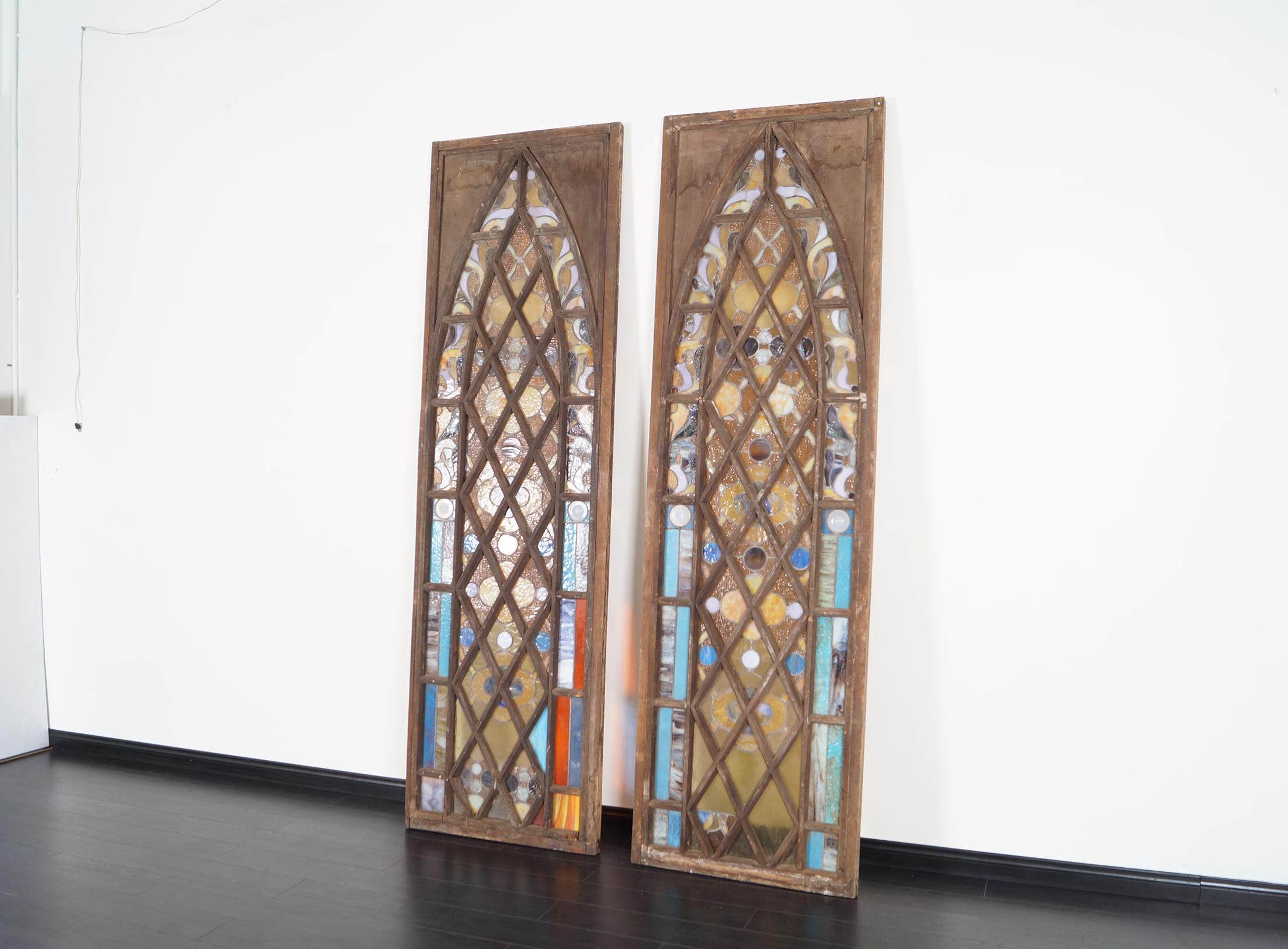 Vintage 19th Century Stained Glass Windows 4