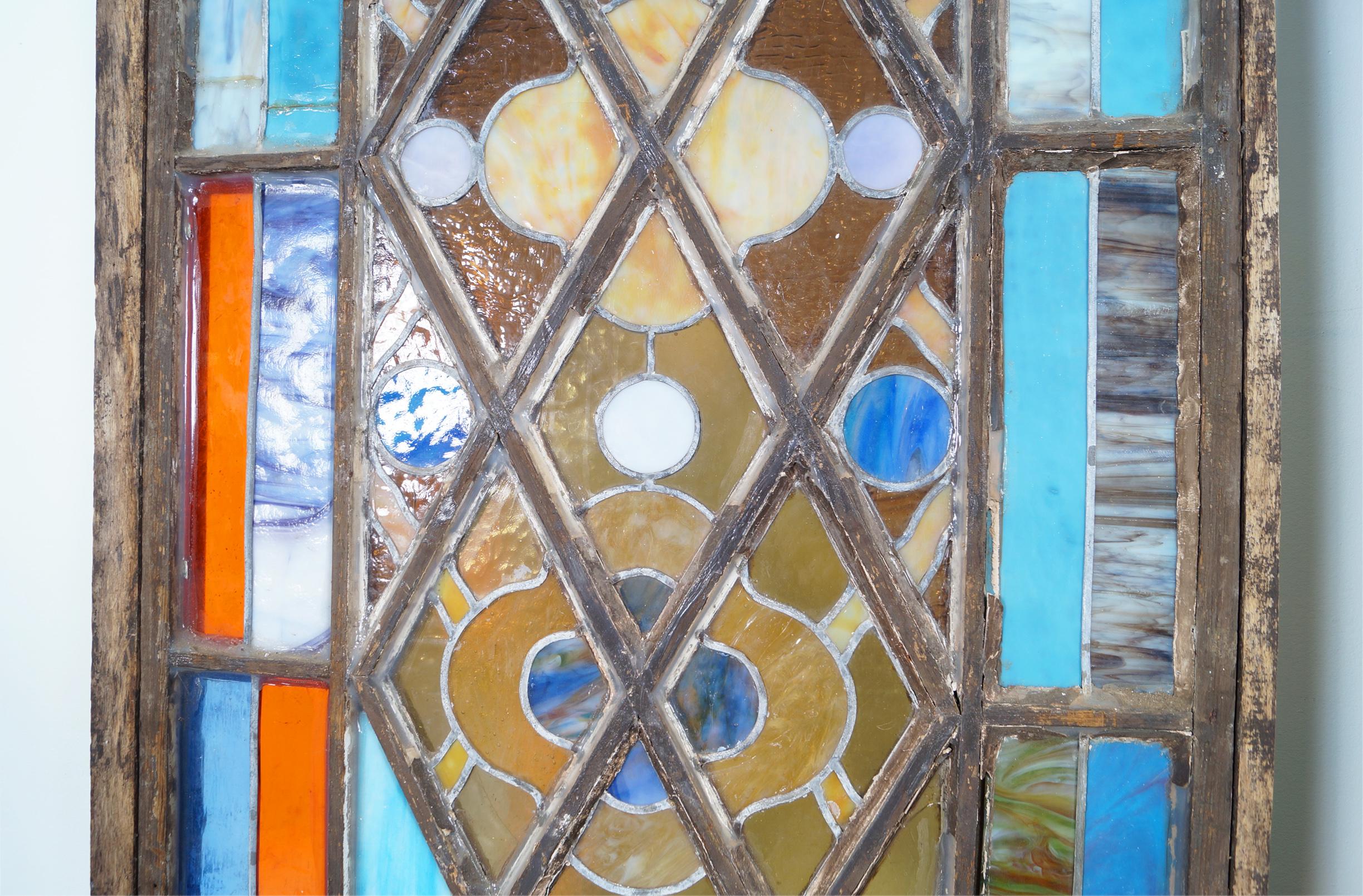 Vintage 19th Century Stained Glass Windows In Good Condition In North Hollywood, CA