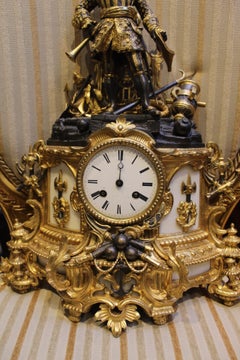 19th Century, Stamped Baschet Baullier, Paris Clock