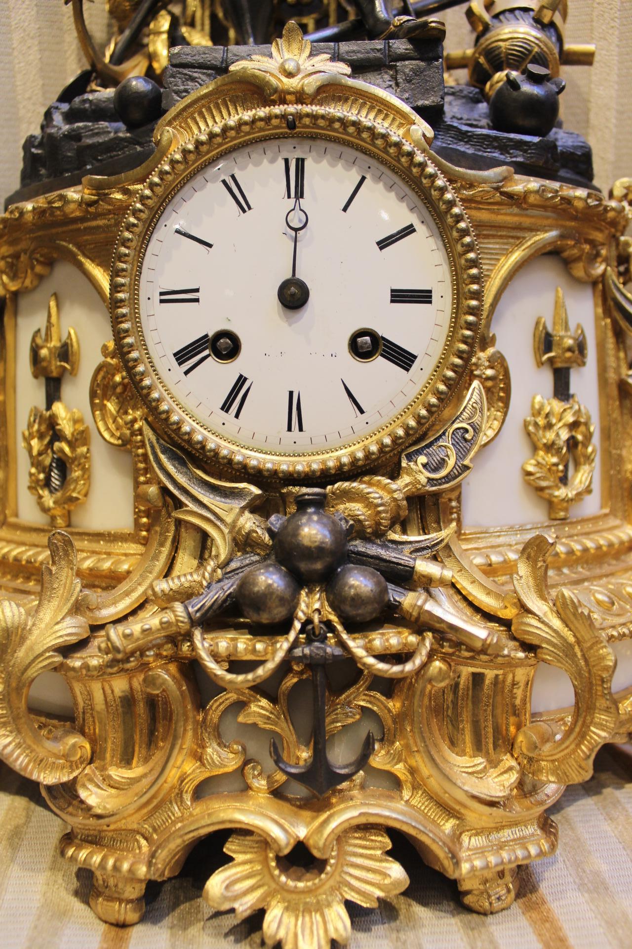 Uhr von Baschet Baullier, Paris, 19. Jahrhundert, gestempelt im Angebot 1