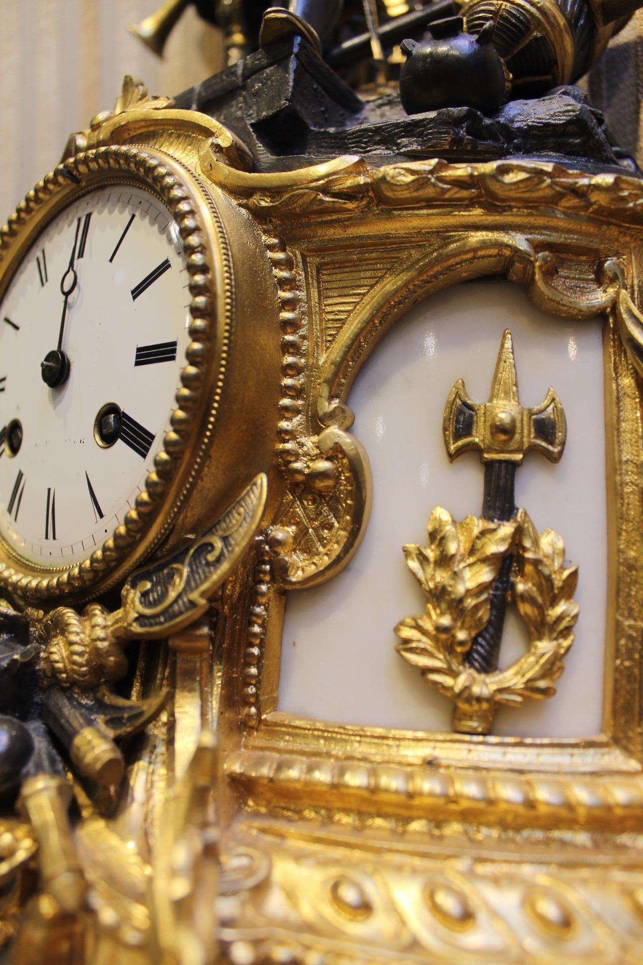 Uhr von Baschet Baullier, Paris, 19. Jahrhundert, gestempelt im Angebot 2