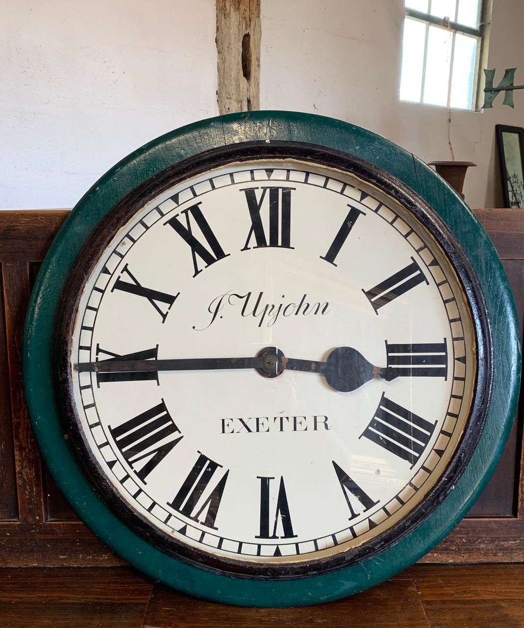 European 19th Century Station Clock For Sale