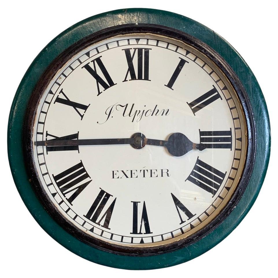 19th Century Station Clock For Sale
