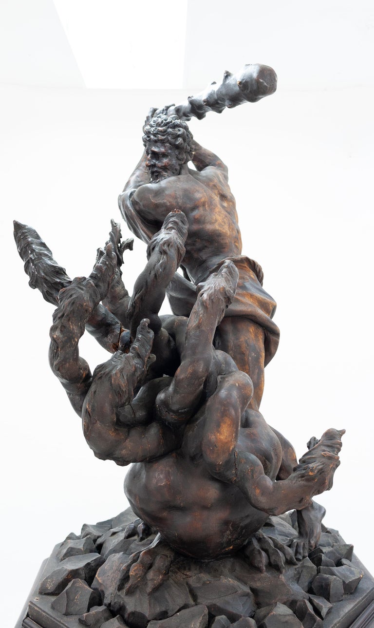 19th Century Statue Hercules Slaying The Hydra At 1stdibs
