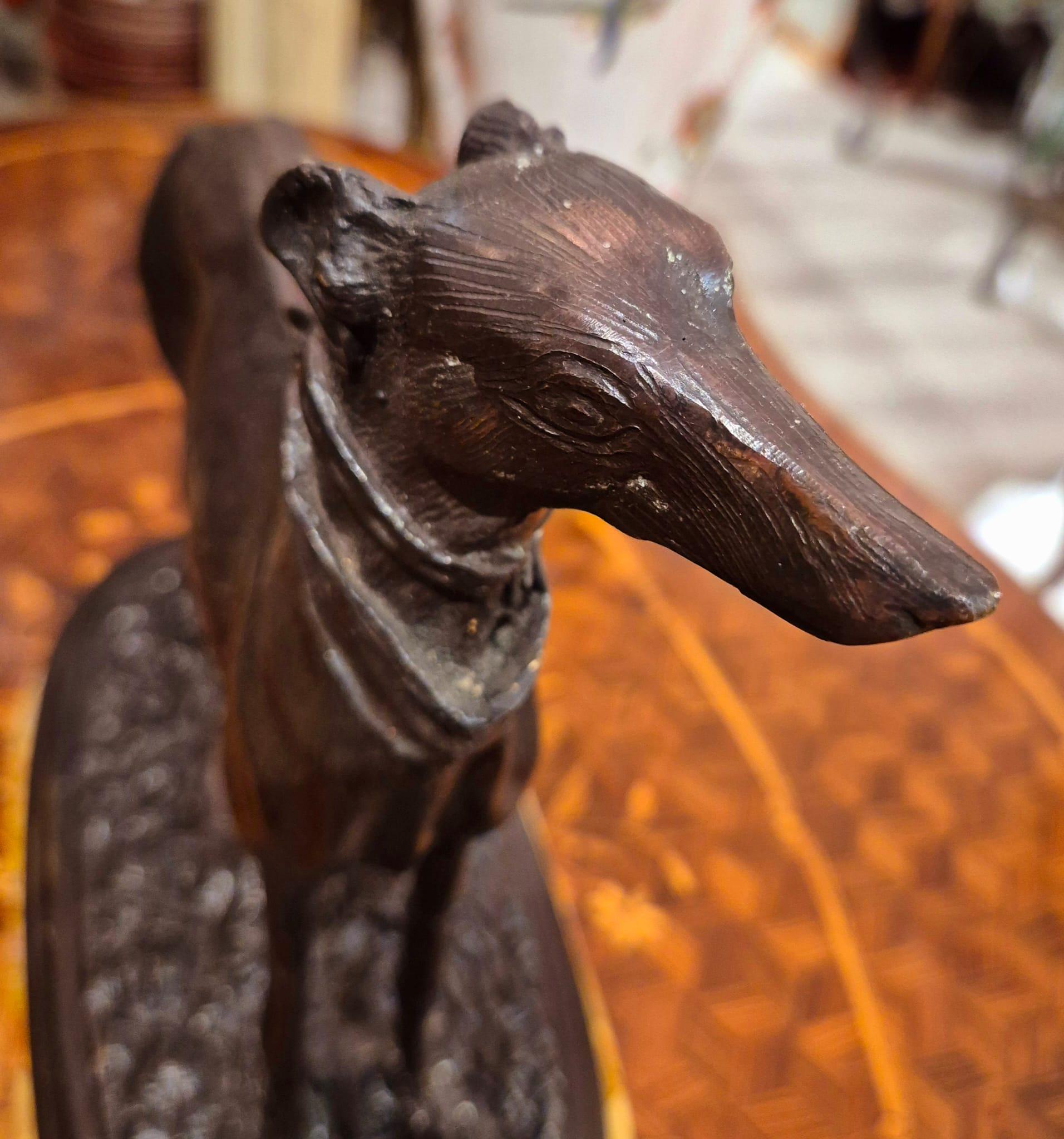 Statue de lévrier en bronze du XIXe siècle, dans le style de Pierre Jules Mêne en vente 5