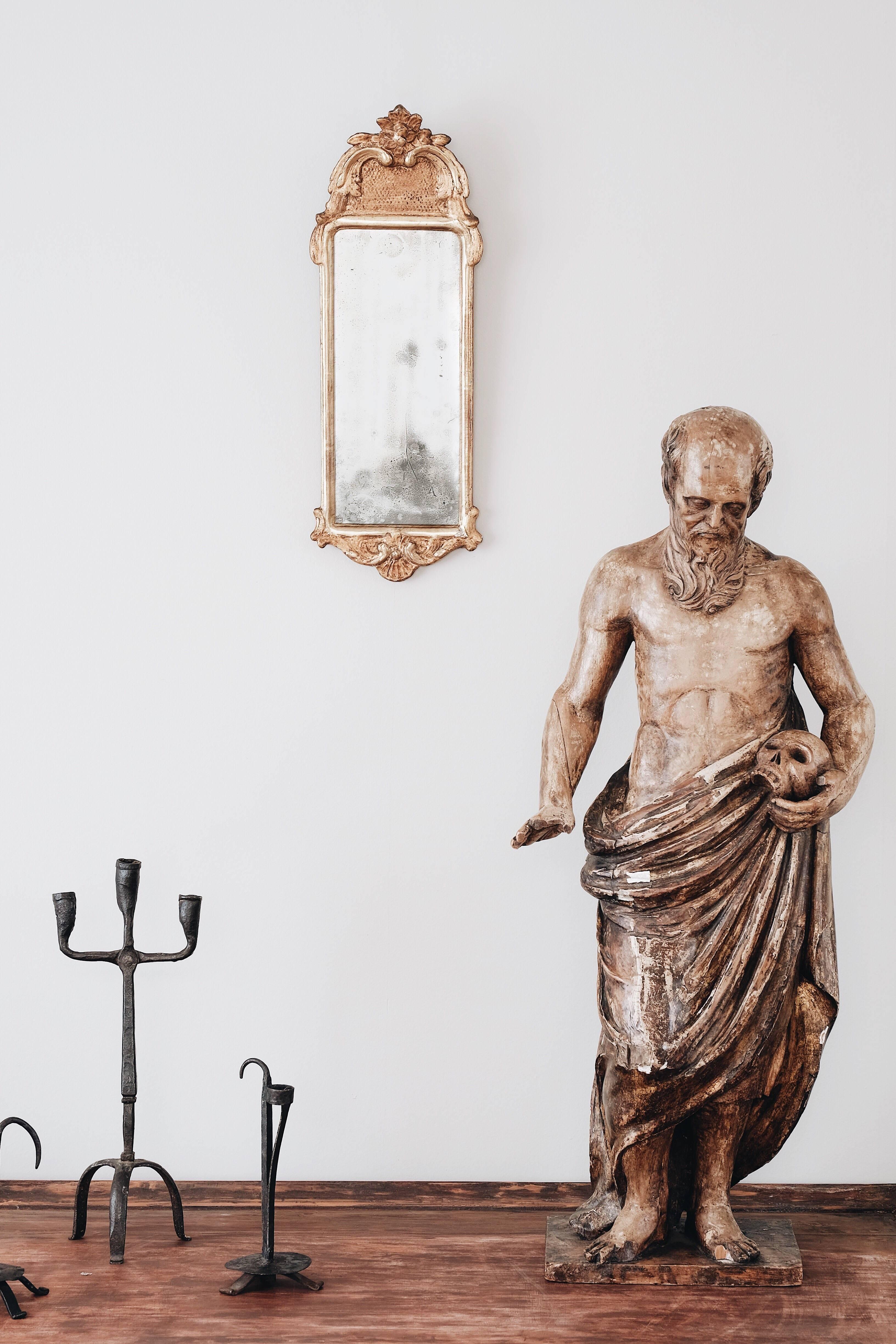 Early 19th Century 19th Century Statue of St Jerome For Sale